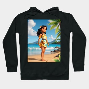 Hawaiian Girl Sticker #2 Hoodie